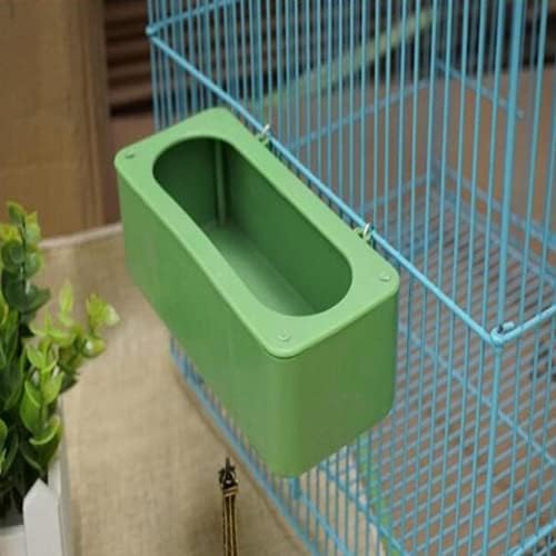 Papağan Kuşlar Su Asılı Kase Gıda Konteyner Parakeet Besleyici Kutusu evcil hayvan kafesi Kullanımlık Plastik Besleme Fincan