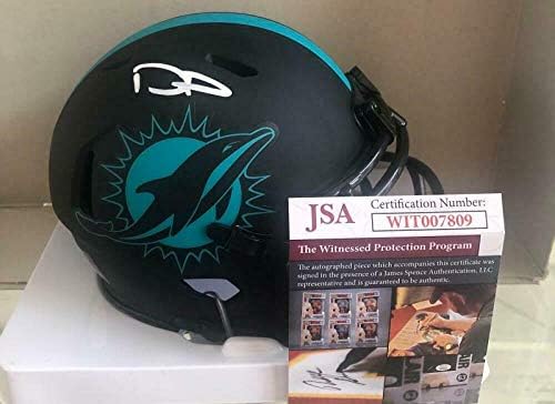 Devante Parker Miami Dolphins İmzalı Otomatik Eclipse Mini Kask Jsa Wıt007809-İmzalı NFL Mini Kasklar