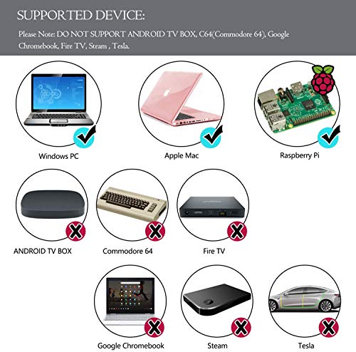 USB N64 Denetleyici, MODESLAB Retro Klasik Kablolu N64 Kontrolörleri 64 Bit Uzaktan Gamepad Joystick için Windows PC Linux