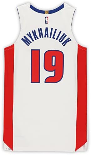 Svı Mykhailiuk Detroit Pistons Oyunu-8, 13 ve 16 Ocak 2021'de Oynanan Maçlarda Giyilen 19 Numaralı Beyaz Formayı Kullandı-48