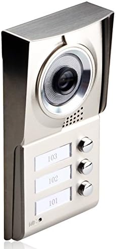 SISHUINIANHUA Ev Seti 7 İnç LCD 3 Daire Görüntülü Kapı Telefonu İnterkom Sistemi IR-Cut HD 1000TVL Kamera Kapı Zili Kamera