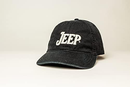 Jeep Vintage Script Logo Ağır Chino Dimi Şapka Ayarlanabilir Toka Kapatma