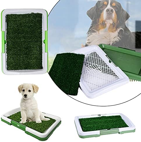 NA 3 Katmanlar Büyük Köpek Pet Lazımlık Eğitim Pee Pad Mat Köpek Tepsi Çim Tuvalet Simülasyon Çim Kapalı Lazımlık Eğitim Pet