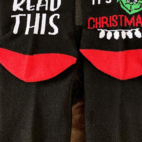 Steroz Unisex Noel mürettebat çorap komik sözler Eğer bu çorap Xmas hediyeler okuyabilir