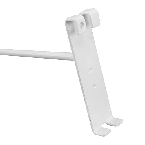 MH KÜRESEL 20 Parça Set 6 İnç Uzunluk Parlak Beyaz Metal Tel Gridwall Hooks Izgara Paneli Ekran Askı