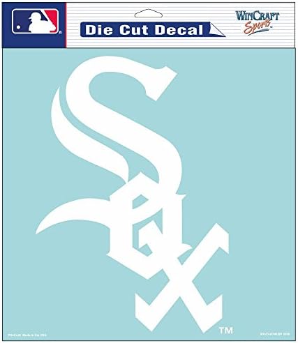 WinCraft MLB Chicago White Sox Kalıp Kesim Çıkartması, 8x 8, Takım Rengi