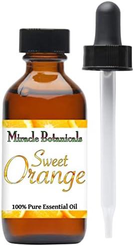 Mucize Botanik Tatlı Portakal Esansiyel Yağı - %100 Saf Citrus Sinensis - Terapötik Sınıf (120ML / 4OZ)