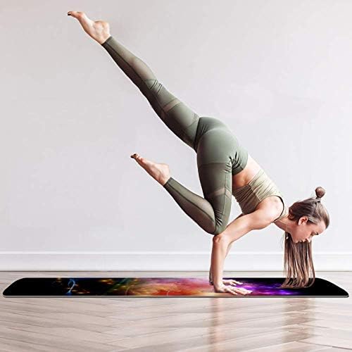 Zuyoon Gökyüzü Gösterisi TPE yoga matı Kadınlar için Kaymaz eko Egzersiz kat mat Çanta ile Hafif ve Taşıması kolay 72x32x0.
