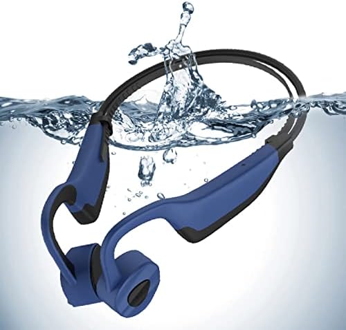 Kemik İletimli Kulaklıklar Yüzme Kulaklıkları IPX8 Mikrofonlu Su Geçirmez Spor için 16G Bellek