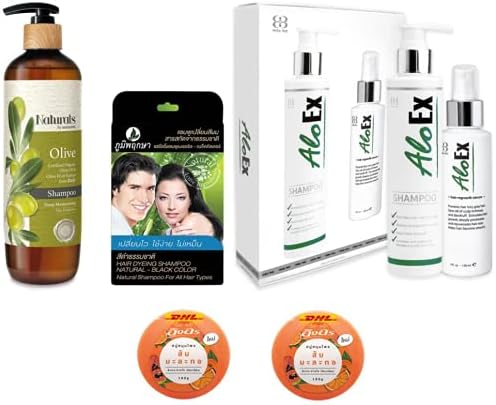 Ekstra Set Doğal Watsons Zeytin Şampuanı 490ml Parlatıcı Besleyici Saç AloEx Seti Saç Çıkma Şampuanı 200ml ve Serum 120ml DHL