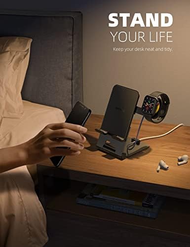 Lamicall Ayarlanabilir Tablet Standı ve Taşınabilir Apple Watch Standı Paketi