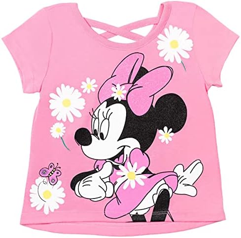 Disney Minnie Mouse moda T-Shirt şort Scrunchie ile ayarla