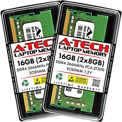 A-Tech 16 GB Kiti (2x8 Gb) RAM için Acer Predator Helios 500 PH517-51 Oyun Dizüstü / DDR4 2666 MHz SODIMM PC4-21300 (PC4-2666V)
