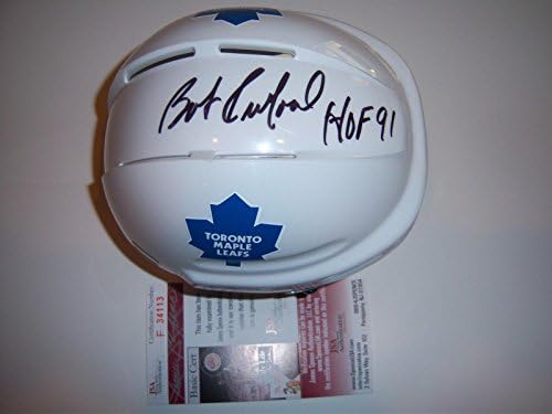 Bob Pulford Mapleleafs, hof Jsa / coa İmzalı Mini Kask-İmzalı NHL Mini Kask ve Maskeler