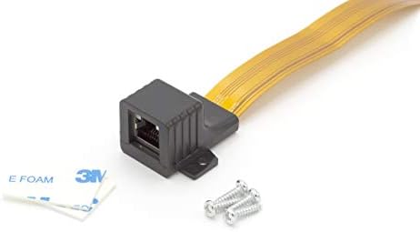 Ethernet Bağlantı Kablosu-Hayalet Tel Cat5 veya Cat6 Ethernet Bağlantı Kablosu Kısa (1FT) Düz Tel İnce