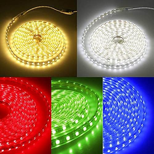 SFFZY LED Şerit Esnek Işık LED'leri / m Su Geçirmez Led Bant Güç Fişli LED Işık (Renk: Kırmızı, Boyut: 2M)