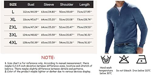 Erkek Kazak Zip Up Katı Renk Tops Uzun Kollu Kazak Artı Boyutu T-Shirt Klasik Streetwear Iş Giysileri