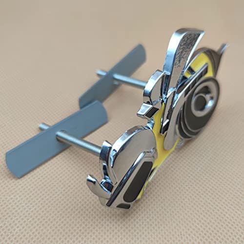 QZM Metal 3D Süper Arı Logo Amblem ön ızgara Spor Oto Rozeti ızgara Araba Aksesuarları için Challenger Şarj (Sağ, Gümüş Sarı)