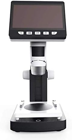 FHISD Büyütme Endoskop Masaüstü LCD Dijital Mikroskop ile 8 LEDs ve HD Multimedya Arayüzü Monoküler Görüntüleme Kafa