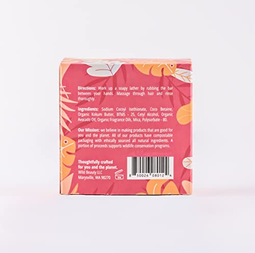 Vahşi Güzellik Vegan Mango Çarkıfelek Katı Şampuan Bar 3 Ons