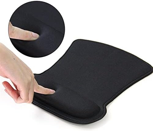 Klavye Bilek Istirahat Siyah Mouse Pad Bilek Istirahat ile Farklı Şekil Yumuşak Kaymaz Kauçuk Taban Ergonomik Tasarım PC Bilgisayar