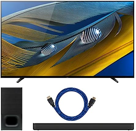 Sony BRAVIA XR Serisi A80J 55 İnç Sınıf HDR 4K UHD Akıllı OLED TV (2021 Model Yılı) HTS350 2.1 Kanallı Soundbar ve Knox Gear