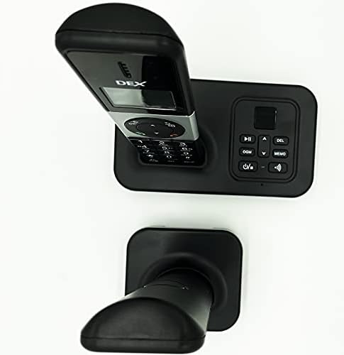 POPTEL DECT 6.0 Bluetooth Kablosuz Telefon ile LCD Arayan KIMLIĞI / Çağrı Bekletme, Siyah 2 Ahize, Ev ve Ofis için, PSTN