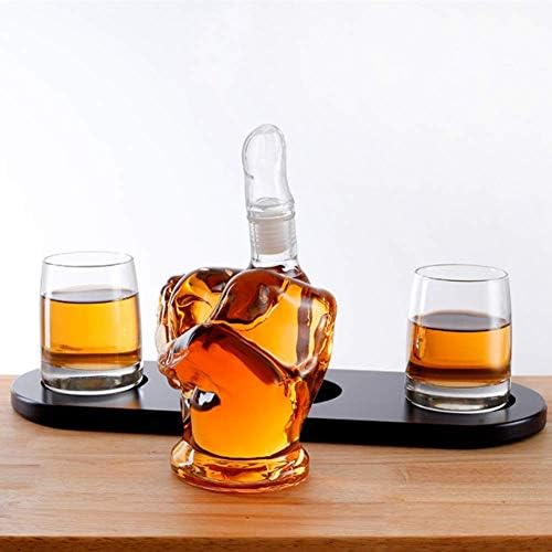 Orta Parmak Şekli Viski Seti 2 Likör, gözlük Erkek Hediye Soğutma Viski Taşlar Ve Huni Rom Scotch Bourbon Viski