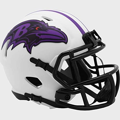 Baltimore Ravens NFL Mini Hızlı Futbol Kaskı AY TUTULMASI-Kutuda Yeni