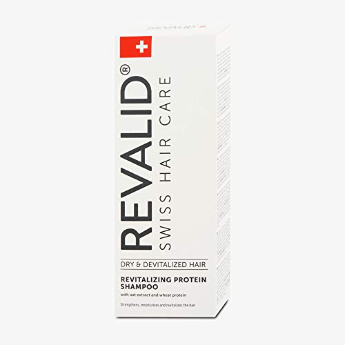 Yulaf özü buğday proteini ve pantenol B5 250 ml ile REVALİD canlandırıcı protein şampuanı İsviçre'de üretilmiştir