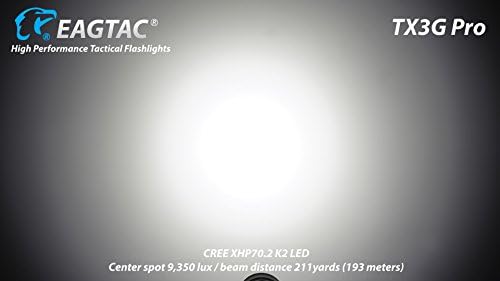 Eagletac TX3G Pro MKII Şarj Edilebilir XHP70. 2 LED El Feneri-3302 Lümen-Nötr Beyaz