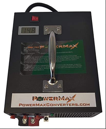 PowerMax PMBC 100 Amp 12 V pil şarj cihazı / Bakım, Flaş Yeniden Programlayıcı ve Ayarlanabilir Güç Kaynağı w / 15ft Kablolar,