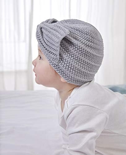 Kış Sıcak Örme Bebek Şapka Kızlar için Pamuk Çizgili Yenidoğan Bebek Kız Şapka ile Sevimli Yay Veya Gül