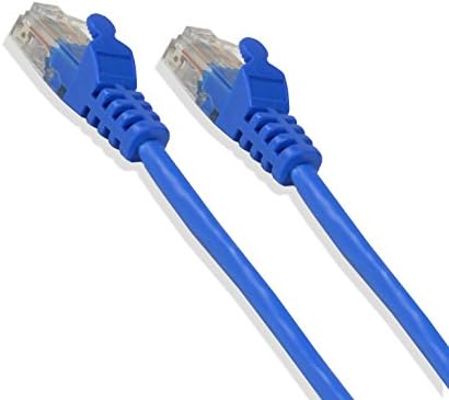 LOGİCO 3ft Cat5e Kablo Ethernet LAN Ağı RJ45 Yama Kablosu İnternet Mavi (50 Paket)