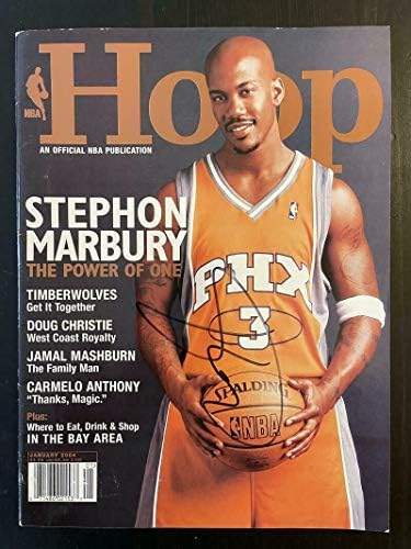 Stephon Marbury İmzalı İmza Nba Çember Dergisi-Suns, Knicks Efsanesi, Nadir! - İmzalı NBA Dergileri