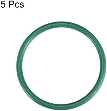 KFıdFran Flor Kauçuk O-Ringler, 51mm OD 44mm ID 3.5 mm Genişlik FKM Araç Makineleri için Conta Contası Sıhhi Tesisat, Yeşil,