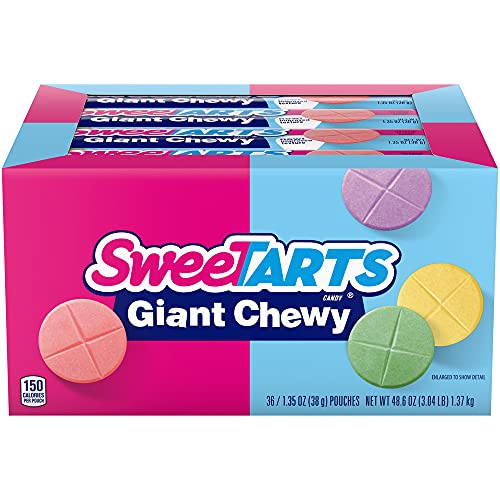 SweeTARTS Dev Çiğneme Şekeri 1.5 Onsluk Paketler, 36'lık Paket