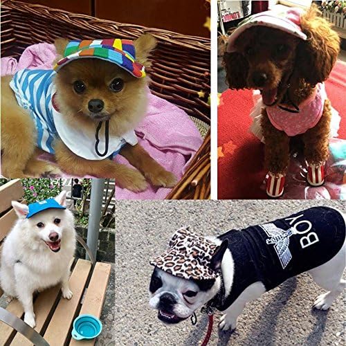 MansWill Küçük Pet Beyzbol Şapkası, Açık Köpek Kedi Eğlence Güneş Kremi Koruma Şapka Siperliği, yaz Yavru Köpek Rahat Spor