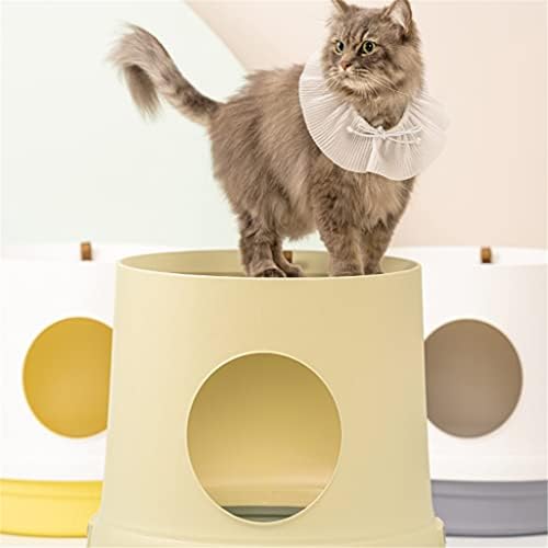 SLATİOM Ağacı Delik Kediler kum kabı Büyük Pet Tuvalet Yarı Açık Büyük Uzay Kediler Tuvalet Sandbox Kediler WC Tepsi Tırmalama