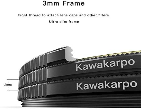 77mm 10-Stop Sabit ND1000 Kamera Lensleri için Filtre-Schott B270 Cam-Nano HD MRC16 Kaplama-Gerçek Renk-Kritik Netlik-Profesyonel