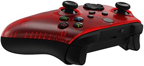 eXtremeRate Şeffaf Şeffaf Kırmızı Yedek Parça Faceplate, Konut Shell Kılıf Xbox Serisi S & Xbox Serisi X Denetleyici Aksesuarları-Denetleyici