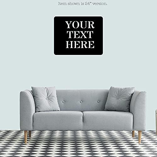 ŞİİR Stüdyosu Mesajınızla Ev veya iş için Kişiselleştirilmiş Özel Metal Tabela-5 boyut / 13 renk | 7 yazı tipi-Kapalı Özelleştirilmiş