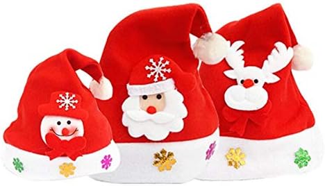 ChenCheng Noel Şapka Tatil Dekorasyon Aile Seti İçerir 2 Yetişkin ve 1 Çocuk Noel utenciles