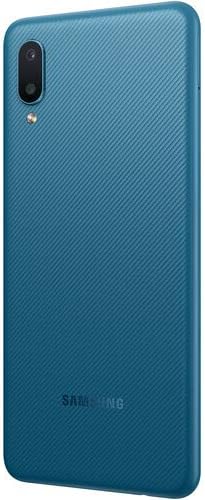 Samsung Galaxy A02 (SM-A022M/DS) Çift SIM 32GB 6.5, Fabrika Kilidi GSM, Uluslararası Sürüm - Garanti Yok-Mavi