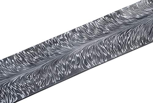vk6023 El Yapımı Şam Çelik Tüy Desen Kütük Boş bıçak Bıçak 12 İnç