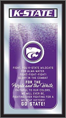 Holland Bar Taburesi A. Ş. Kansas Eyalet Yaban Kedileri Dövüş Şarkısı Aynası (26 x 15)