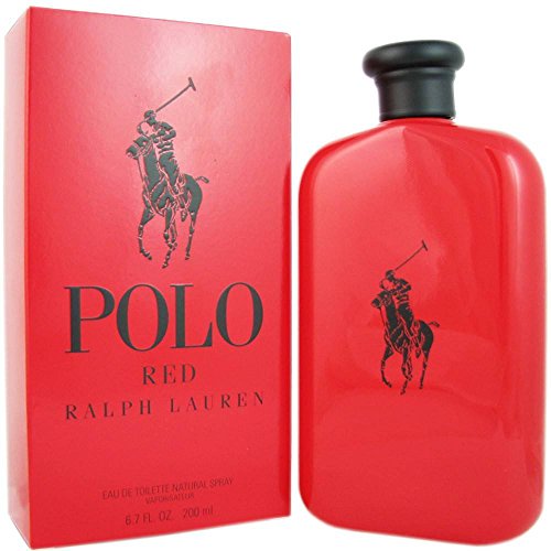 Erkekler için Ralph Lauren Eau De Toilette Sprey tarafından Polo Kırmızı, 6.7 Fl Oz, 1 Paket