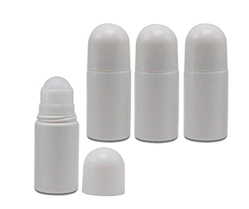 50 Ml(1.69 Oz) Plastik Şişeler Üzerinde Rulo, Deodorant Konteynerler Rulo Şişeler İçin Parfüm Uçucu Yağlar Aromaterapi Kozmetik