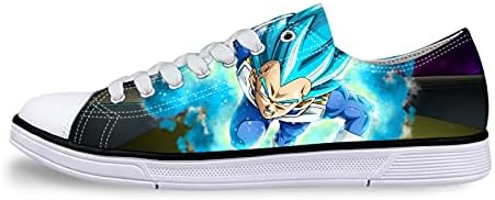 Süper Saiyan Turnuvası Güç Goku Anime Unisex Yetişkin Tuval Düşük Üst Sneaker Dantel-up Klasik rahat ayakkabılar