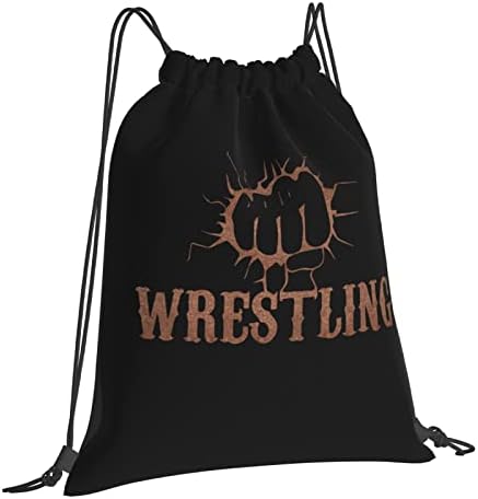 İpli sırt çantası yumruk güreş Vintage dize çanta Sackpack spor salonu alışveriş spor Yoga için